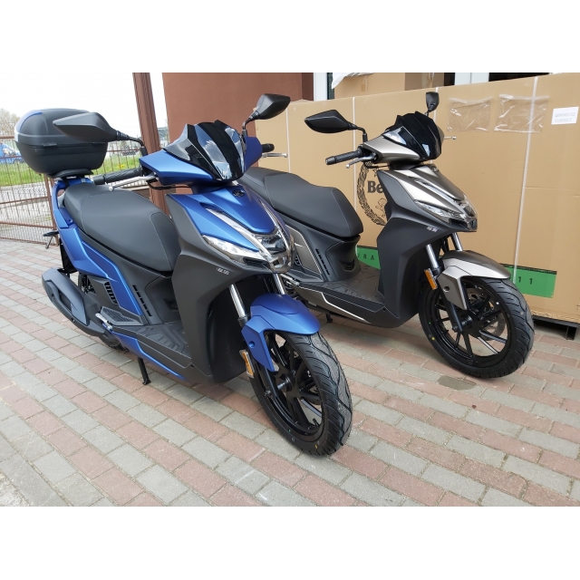 Kymco Agility S 125 brązowy, kufer, LED